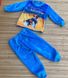 Теплая Детская Пижама  Махра Велсофт Пес Патрон Синя Рост от 86-92, 98-104 см