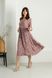 Красивое Платье из Штапеля с Цветочным Принтом Пудра S-M, L-XL, 2XL-3XL
