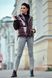 МегаСтильная Куртка-Косуха Лакова на Синтепухе Марсала S, M, L, XL
