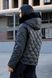Короткая Женская Зимняя Куртка с Меховым Капюшоном Бежевая S-M, L-XL