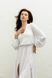 Романтична Сукня Міді з пишними рукавами та розрізами Біла S-M, L-XL, 2XL-3XL, 2XL-3XL